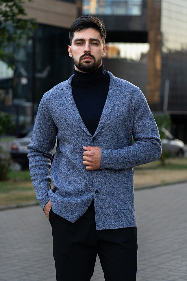 Кардиган на пуговицах с карманами