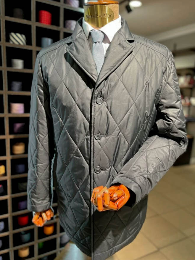 Куртка MAZALTOVMAN Черная в ромб