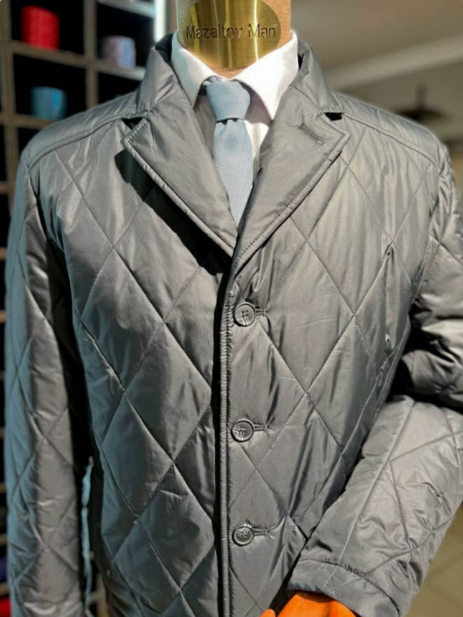 Куртка MAZALTOVMAN Черная в ромб