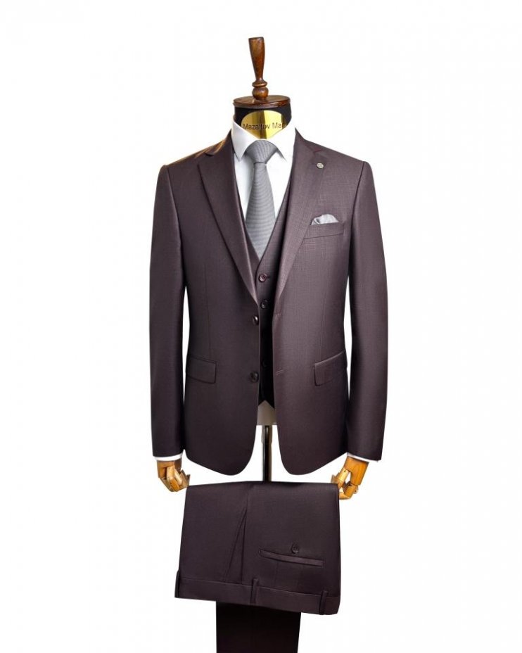 Костюм MAZALTOVMAN 3-ка Бордовый фактурный