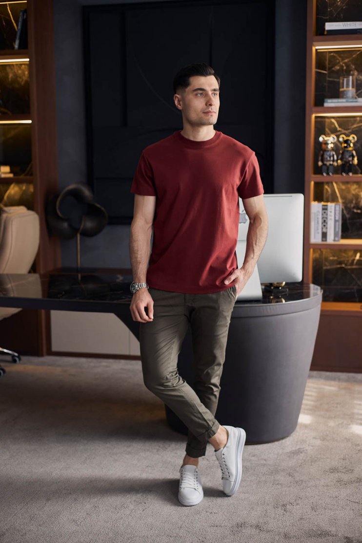 Футболка GIO Бордовая