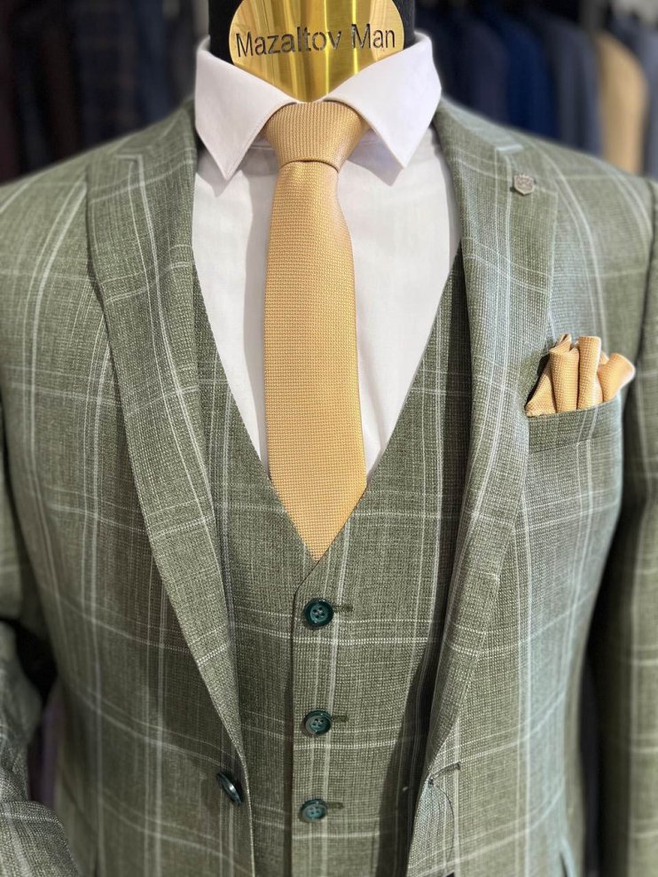 Костюм BEL 3-ка Зеленый в клетку