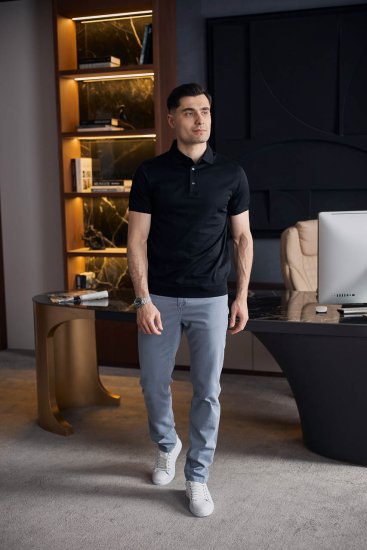 Футболка поло GIO Черная