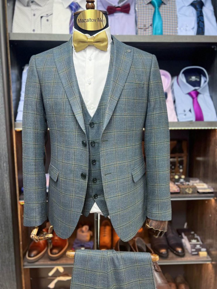 Костюм BEL 3-ка Зеленый в клетку