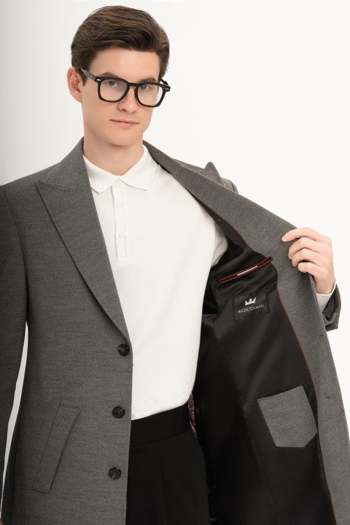 Пальто MAZALTOVMAN Premium Серое