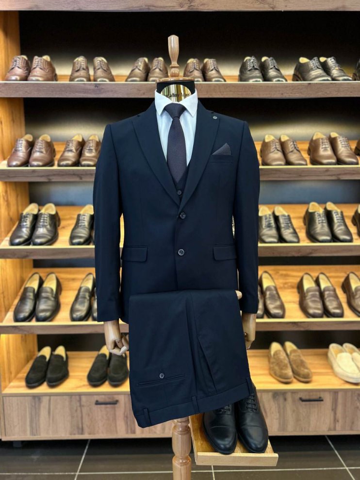 Костюм MAZALTOVMAN 3-ка Premium Синий фактурный