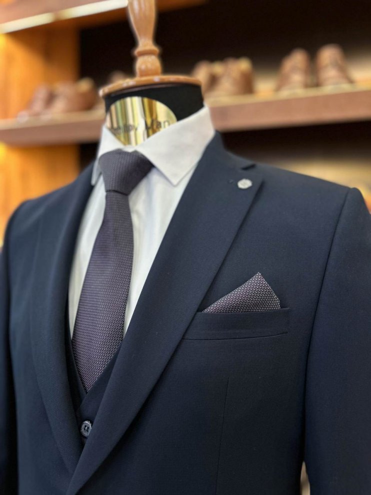 Костюм MAZALTOVMAN 3-ка Premium Синий фактурный