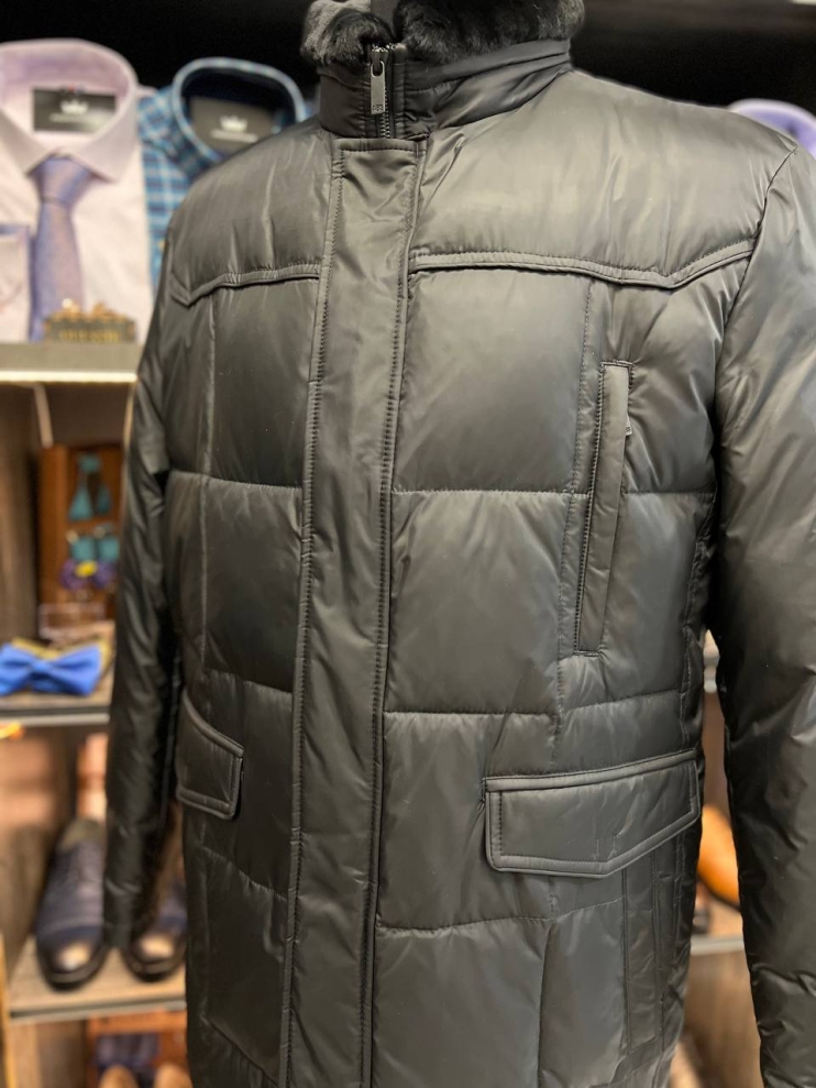 Куртка Черная с мехом