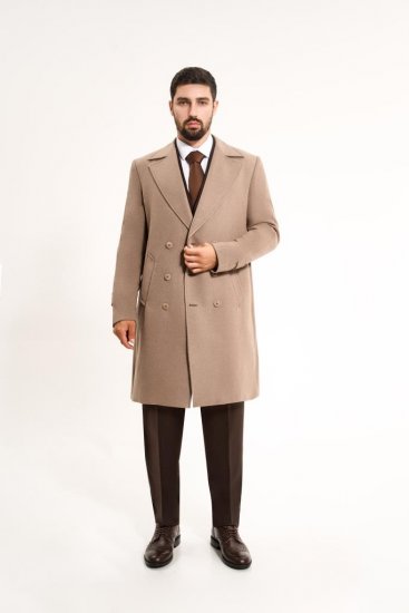 Пальто MAZALTOVMAN Двубортное Premium Бежевое