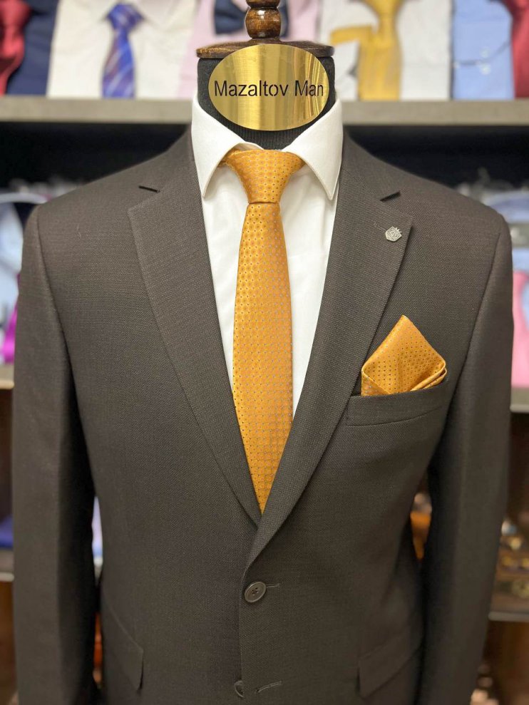 Костюм STR 2-ка Коричневый фактурный