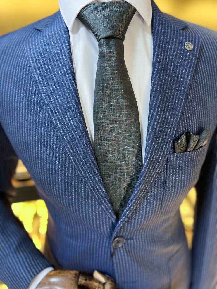 Костюм MAZALTOVMAN Karloy 2-ка Синий в полоску