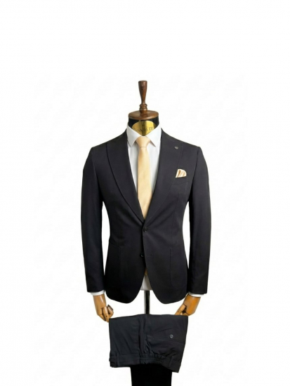 Костюм MAZALTOVMAN 2-ка Premium Черный фактурный кэжуал