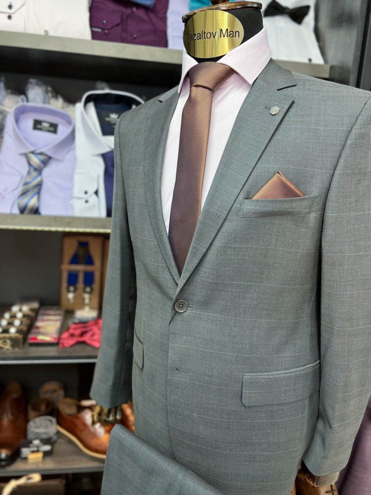 Костюм EMG 2-ка Серый в клетку