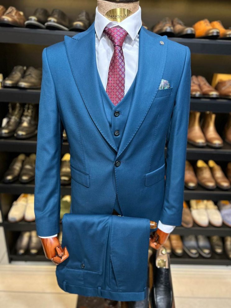 Костюм QST 3-ка Синий фактурный