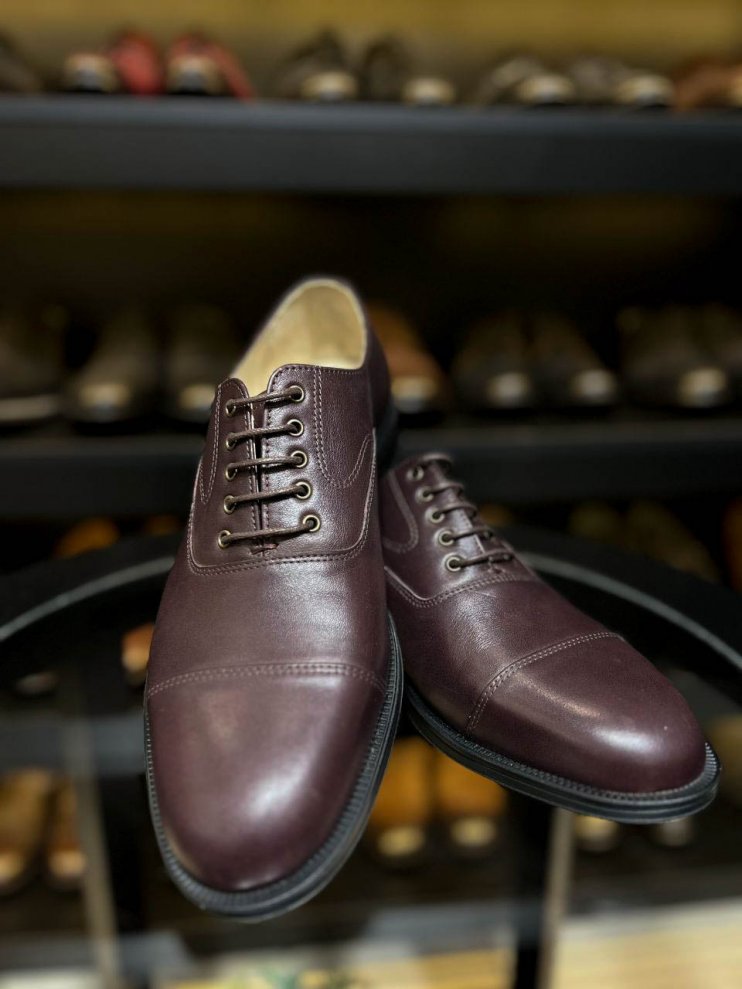 Оксфорды MAZALTOVMAN Бордовые кожаные