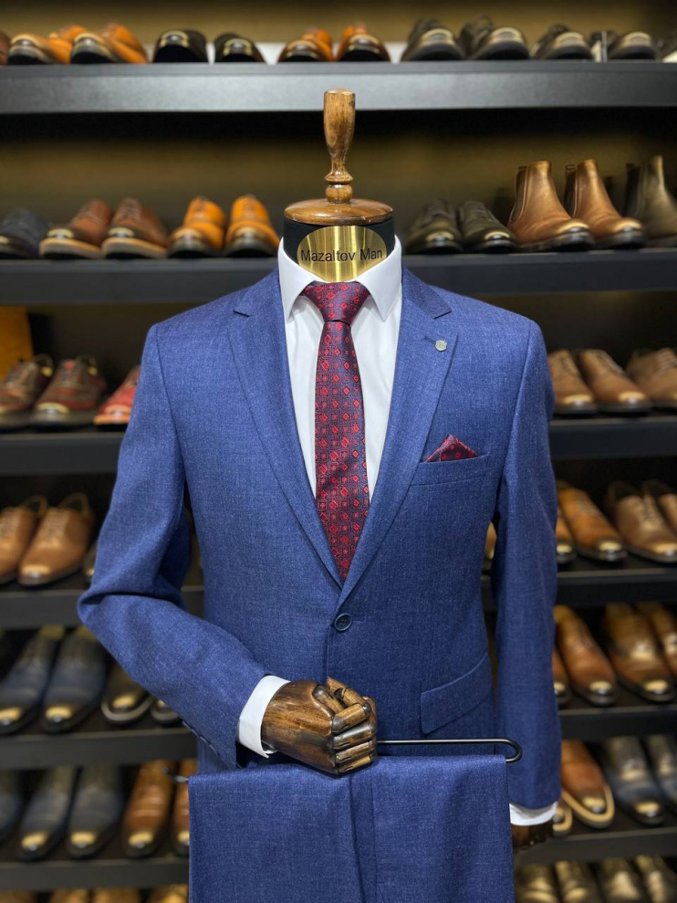 Костюм BED 2-ка Синий фактурный