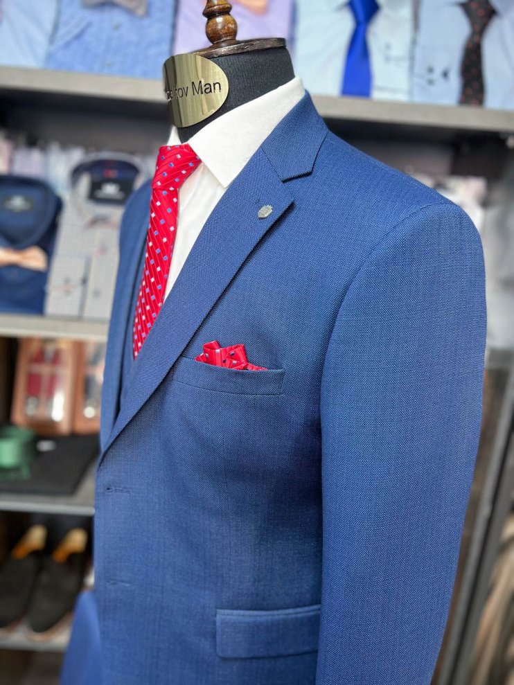 Костюм MIR 3-ка Синий фактурный