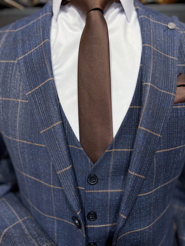 Костюм BEL 3-ка Синий в клетку