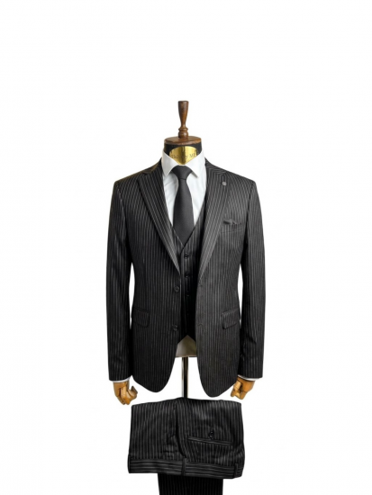 Костюм MAZALTOVMAN 3-ка Черный в полоску