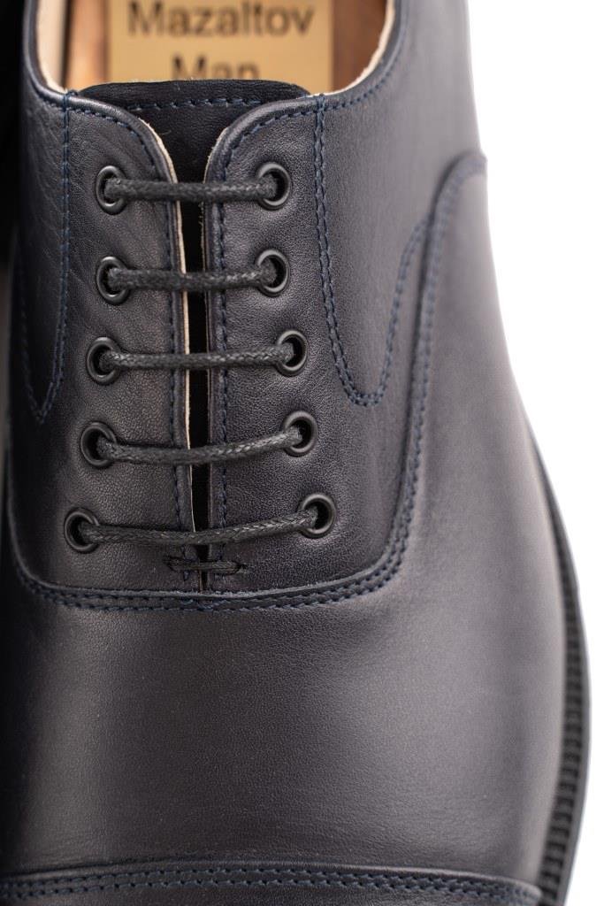 Оксфорды MAZALTOVMAN Синие кожаные