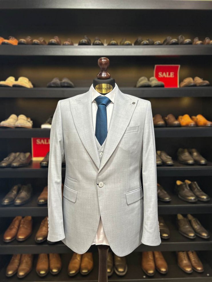 Костюм MAZALTOVMAN 3-ка Premium Светло-серый