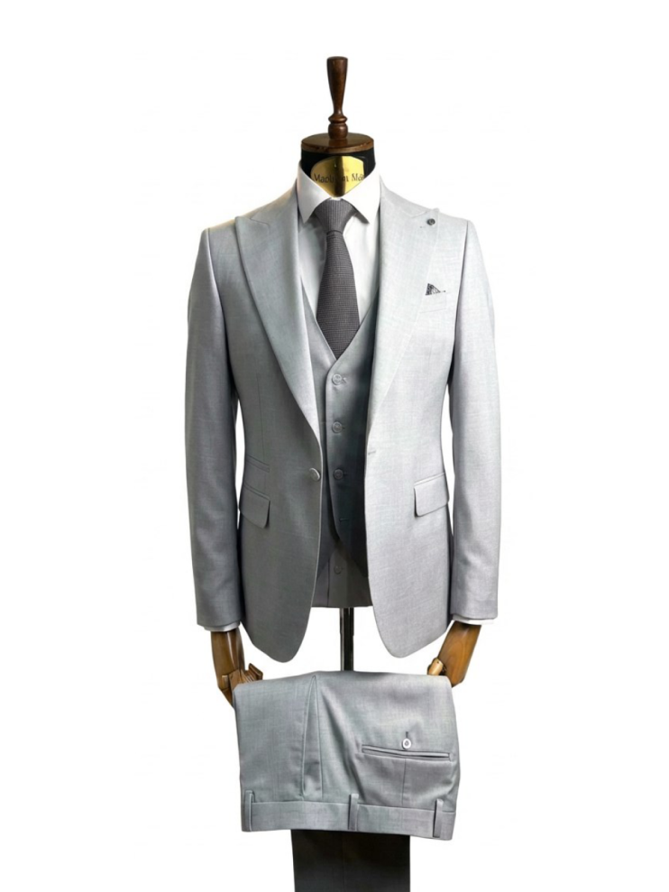 Костюм MAZALTOVMAN 3-ка Premium Светло-серый
