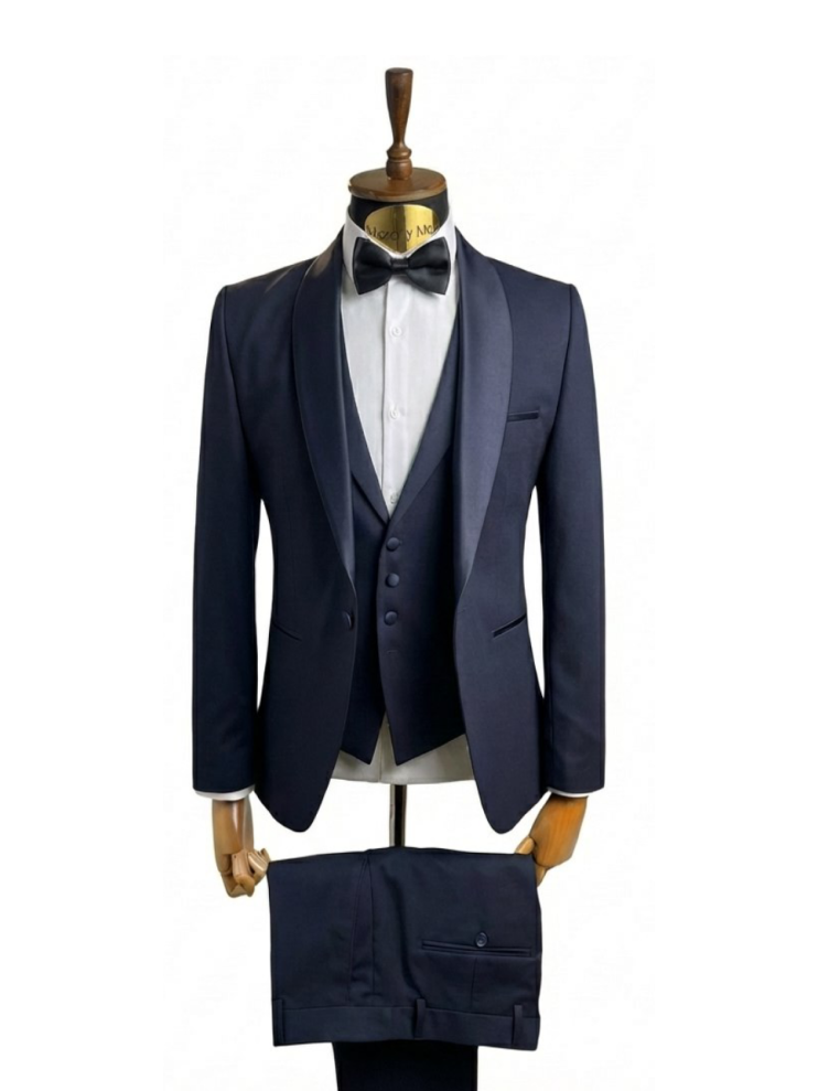 Смокинг MAZALTOVMAN 3-ка Premium Синий фактурный