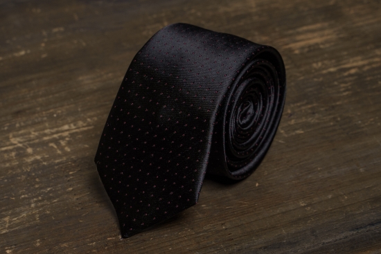 Мужской галстук Черный с вкраплениями