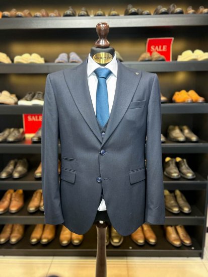 Костюм MAZALTOVMAN 3-ка Premium Синий в полоску