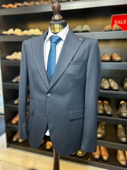 Костюм MAZALTOVMAN 3-ка Premium Синий в полоску