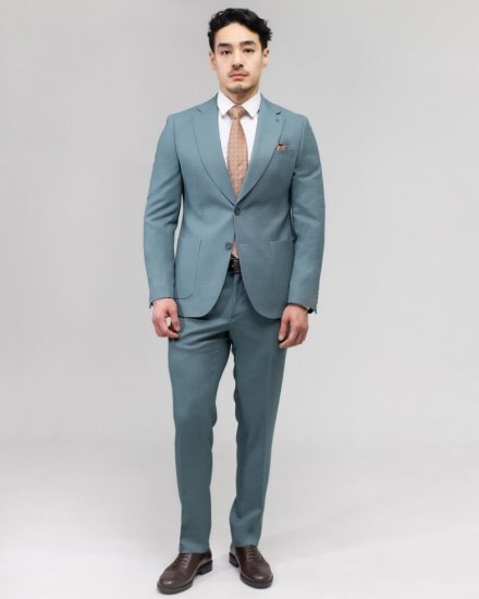 Яркий мужской костюм 2-ка Mazaltovman бирюзовый