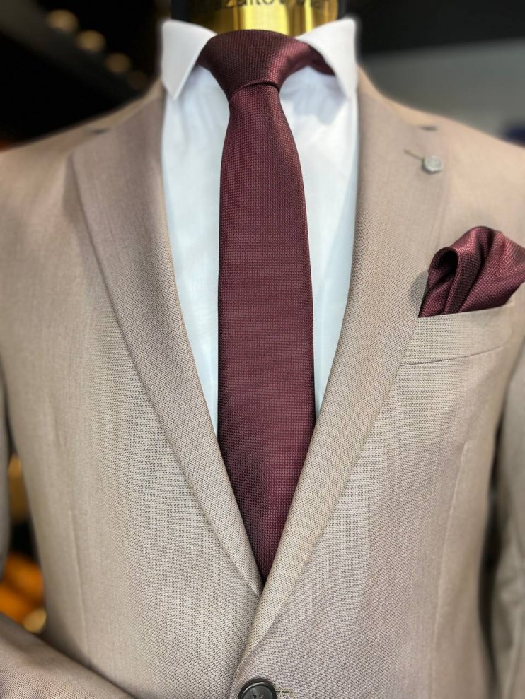 Костюм FAB 2-ка Бежевый фактурный