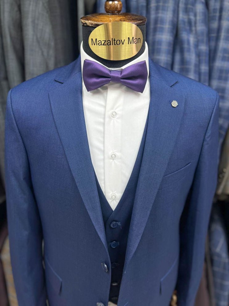 Костюм MAZALTOVMAN 3-ка Синий фактурный