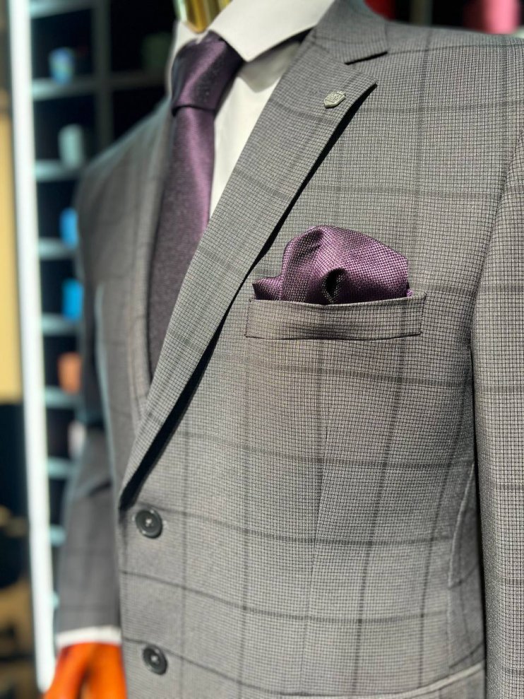 Костюм MIR 2-ка Серый в клетку