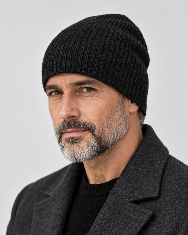 Шапка черная зимняя