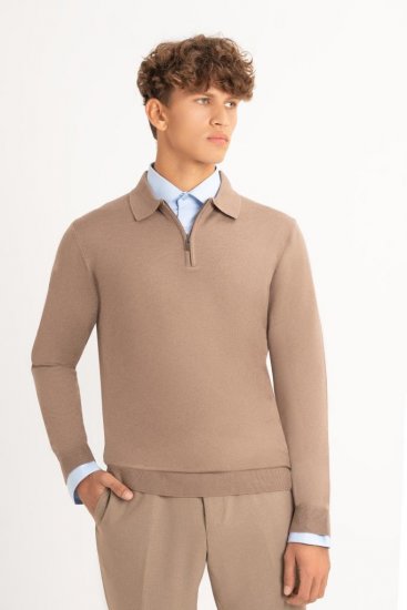 Поло HLF Бежевое с замком