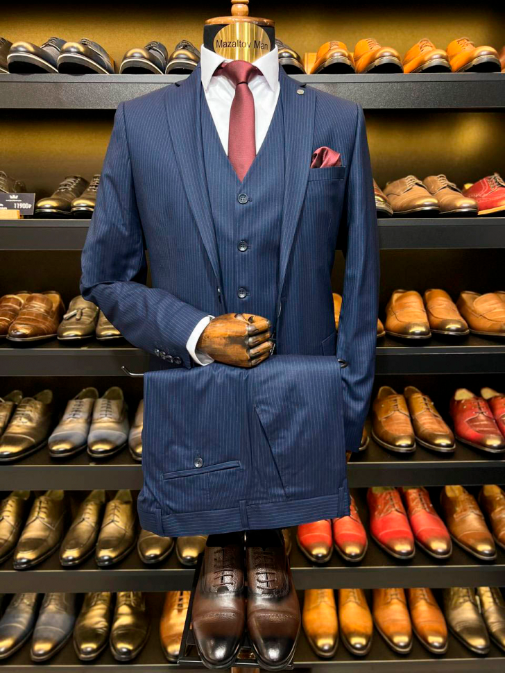 Костюм CAR 3-ка Синий в полоску