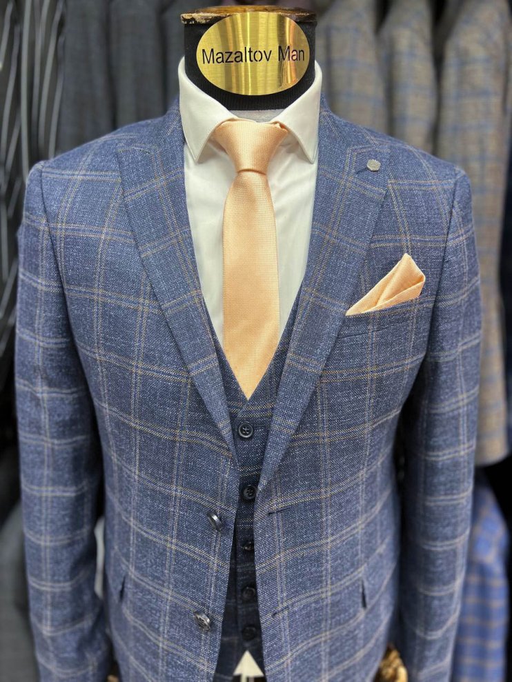 Костюм BEL 3-ка Синий в клетку