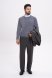 Джемпер AMT Серый фактурный