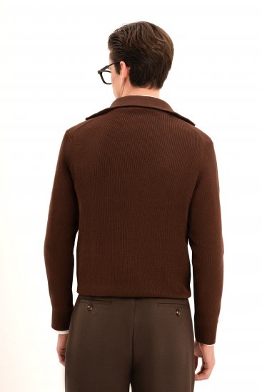 Джемпер мужской коричневый на каждый день