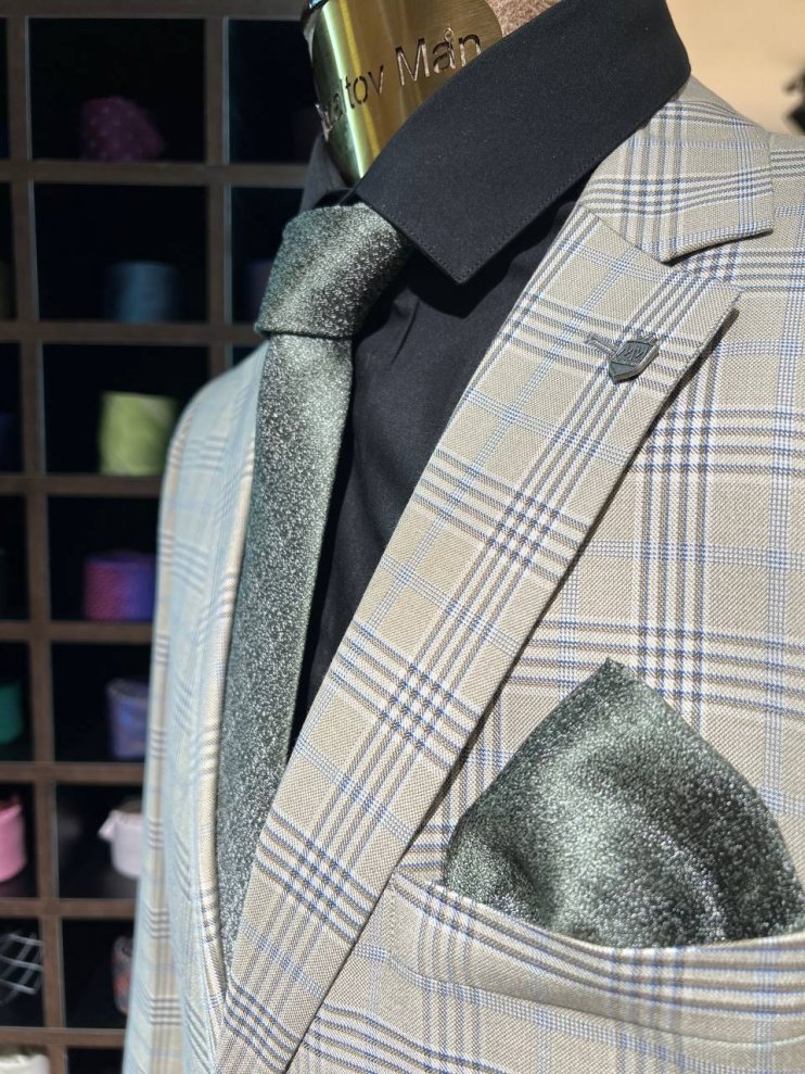 Костюм MIR 2-ка  Бежевый в клетку