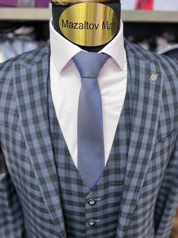 Костюм BEL 3-ка Синий в клетку