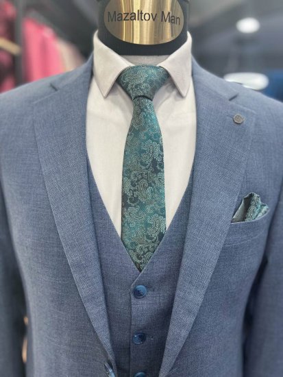 Костюм IBR 3-ка Голубой фактурный