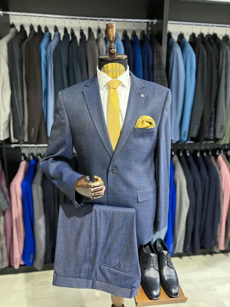 Костюм MIR 2-ка Синий в микроклетку