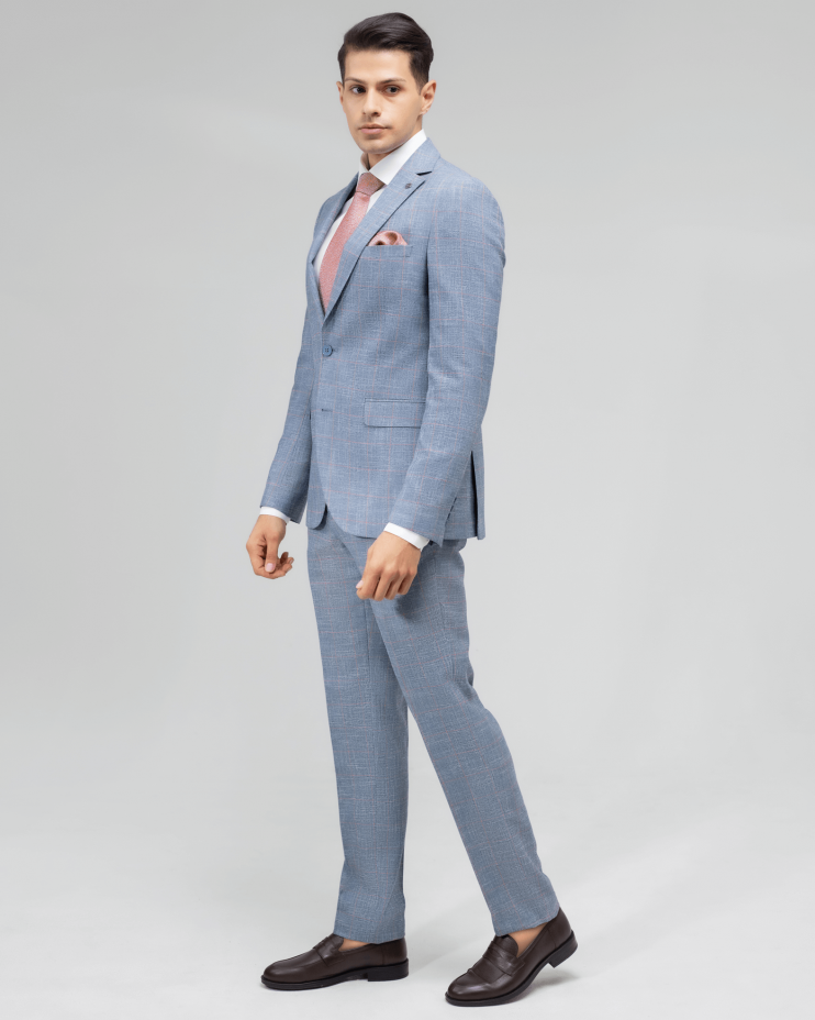 Костюм MAZALTOVMAN 2-ка Голубой в клетку