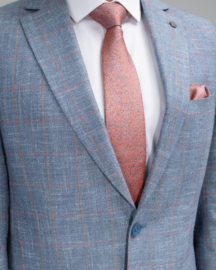 Костюм MAZALTOVMAN 2-ка Голубой в клетку