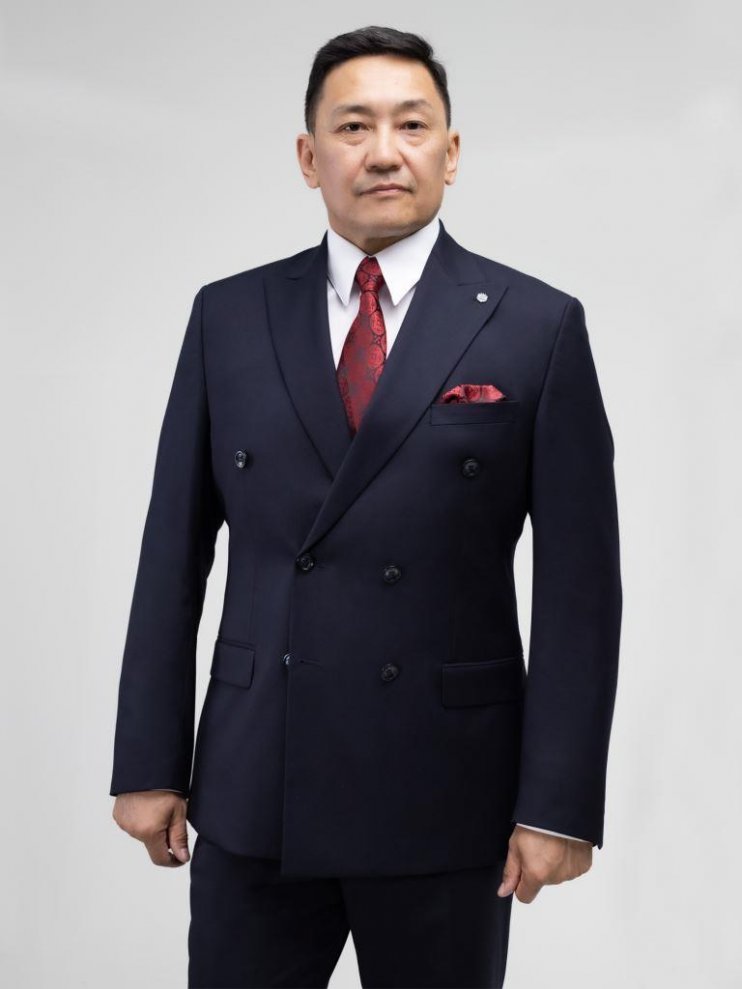 Костюм MAZALTOVMAN 2-ка Premium Синий двубортный