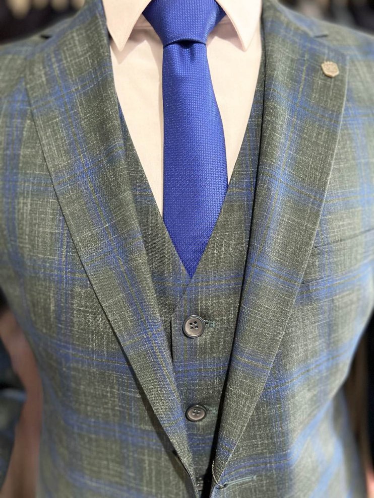 Костюм BED 3-ка Зеленый в клетку