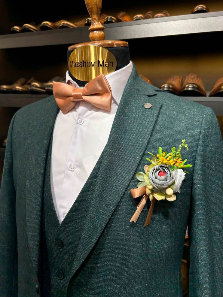 Костюм MAZALTOVMAN 3-ка Зеленый фактурный