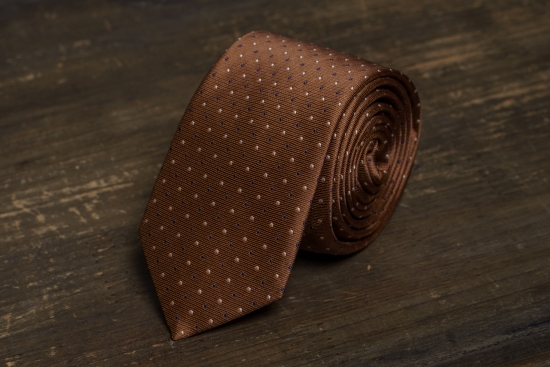Мужской галстук Коричневый с вкраплениями